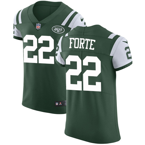 Nike Jets #22 Matt Forte Green Team Color Men's Stitched NFL Vapor Untouchable Elite Jersey